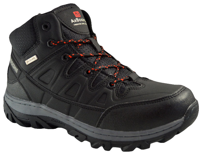 Bocanci Barbati Negre Trekking Impermeabili, imblaniti - AX Boxing Cycles Two